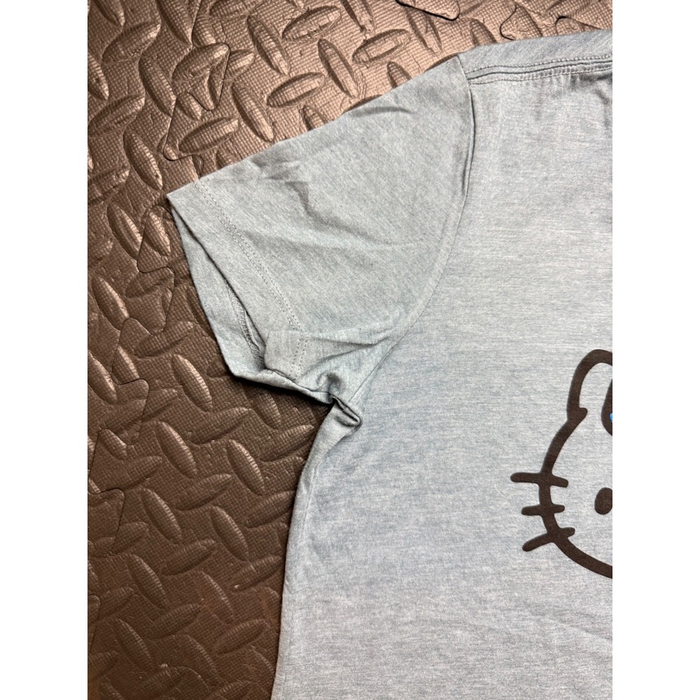 Hello Kitty LA Dodgers T-Shirt Gray Bella Canvas Sanrio MLB Baseball Tee XL - Picture 3 of 7